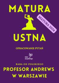 Profesor Andrews w Warszawie – opracowanie pytań na maturę ustną w 2024